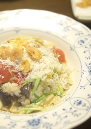 残りご飯で簡単★きのこのリゾット-レシピのメイン写真
