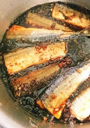 秋刀魚の醤油漬け-レシピのメイン写真
