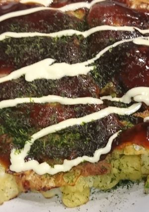 お好み焼き(豚肉&かき&チーズベーコン)-レシピのメイン写真