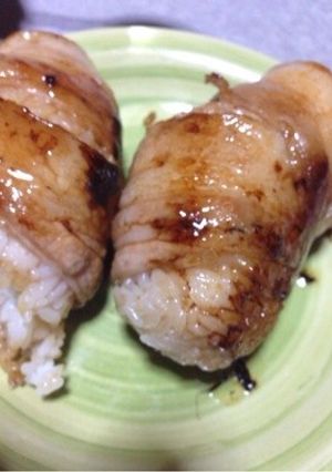 分量ざっくり！肉巻きおにぎり-レシピのメイン写真