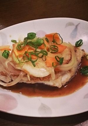 野菜たっぷり冬の鱈のポン酢ソースがけ-レシピのメイン写真