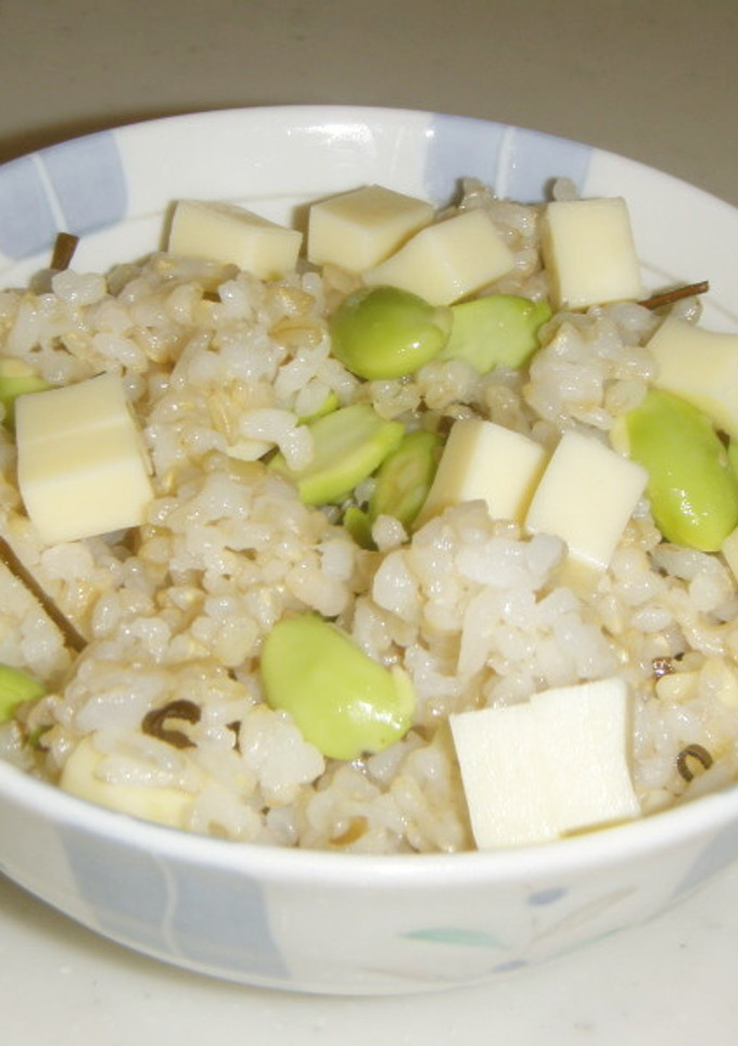 枝豆とチーズと塩昆布の混ぜご飯-レシピのメイン写真