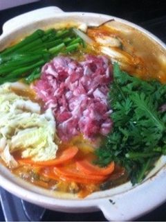 【簡単】豚キムチ鍋♪×脂肪燃焼スープ♪-レシピのメイン写真