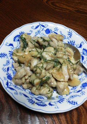 鶏むね肉のさっぱり青じそレモン炒め-レシピのメイン写真