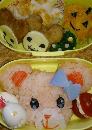 秋の遠足弁 アイカツ！エンジェリィベア-レシピのメイン写真