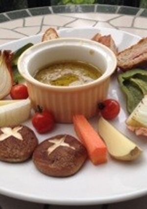 バーニャカウダとチーズフォンデュのコラボ-レシピのメイン写真