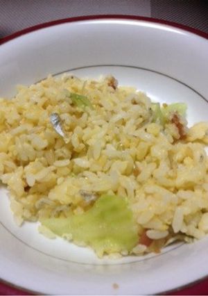 簡単♪レタスとじゃこの梅風味チャーハン-レシピのメイン写真