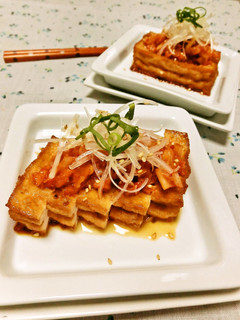 おつまみに☆厚揚げキムチ♪-レシピのメイン写真