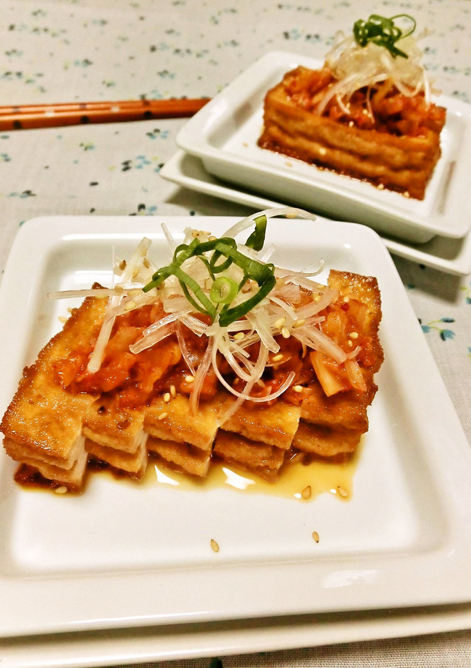 おつまみに☆厚揚げキムチ♪-レシピのメイン写真