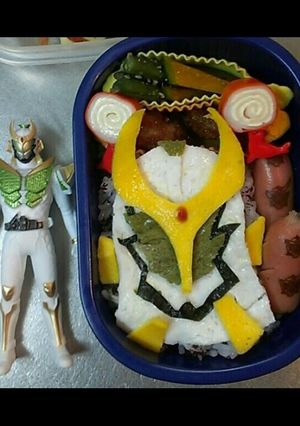 キャラ弁～仮面ライダー斬月～-レシピのメイン写真