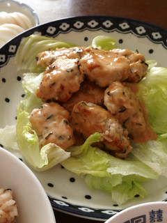 蓮根&豆腐入り鷄団子♪-レシピのメイン写真