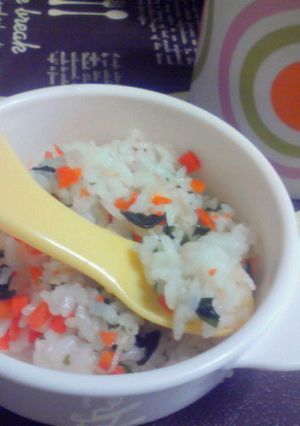 レンジで簡単＊ワカメとキノコの混ぜご飯-レシピのメイン写真
