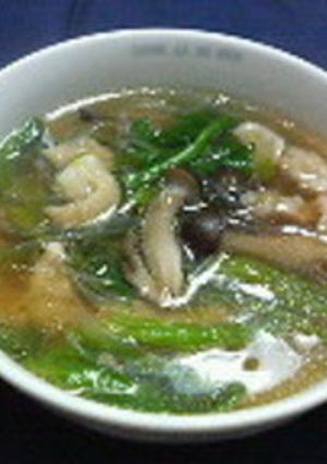 春雨スープ（鶏、ほうれん草、しめじ）-レシピのメイン写真