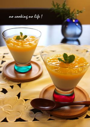 キラキラ☆オレンジとミルクの二層ゼリー-レシピのメイン写真