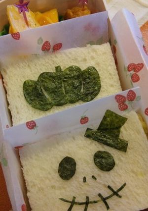 ﾊﾛｳｨﾝ風？ｻﾝﾄﾞｳｨｯﾁ弁当-レシピのメイン写真