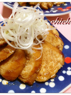 ✿甘辛 鶏むね肉の柚子胡椒添え✿-レシピのメイン写真