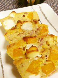 南瓜とクリームチーズのおからケークサレ-レシピのメイン写真