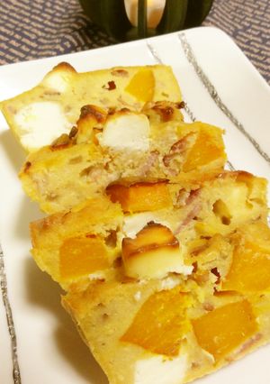 南瓜とクリームチーズのおからケークサレ-レシピのメイン写真