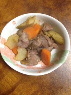 簡単!おいしい砂肝の煮物-レシピのメイン写真