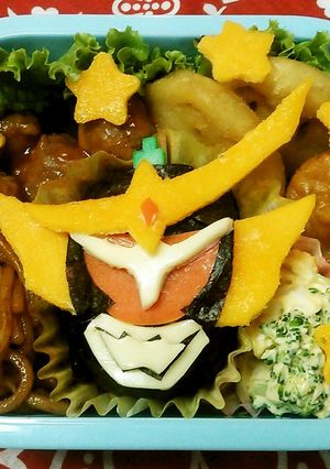 仮面ライダーガイム☆キャラ弁-レシピのメイン写真
