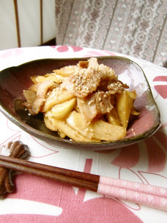 マコモダケと豚肉のきんぴら-レシピのメイン写真
