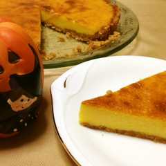 รูปของ かぼちゃのチーズケーキ☆ハロウィンに✌