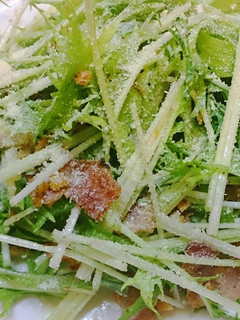 水菜とベーコンのサラダ-レシピのメイン写真