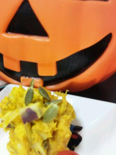 ハロウィンかぼちゃのゴロっとサラダ♪-レシピのメイン写真