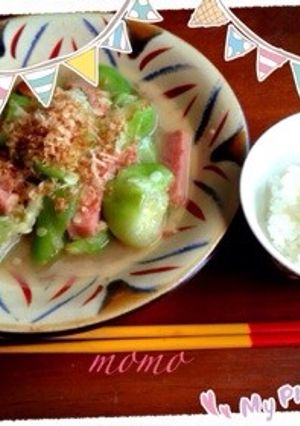 ヘチマの味噌煮(ナ〜べ〜ラ〜☆ンブシ〜)-レシピのメイン写真