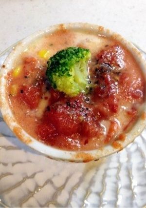 チーズとトマトのココット-レシピのメイン写真