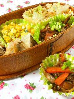 お弁当♥マイタケとにんじんのすき焼き味♥-レシピのメイン写真