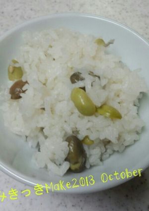 簡単うまし!黒枝豆ごはん♪-レシピのメイン写真