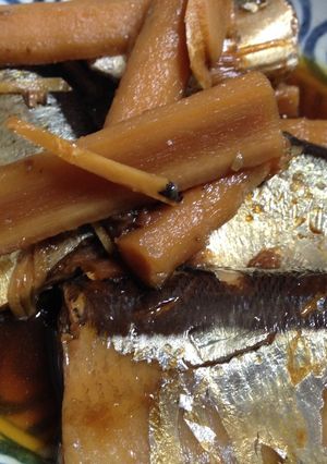 圧力鍋でやわらか秋刀魚と梅干の生姜煮-レシピのメイン写真