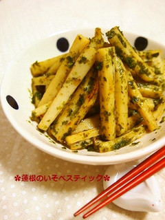 やみつき!レンコンの磯辺スティック-レシピのメイン写真