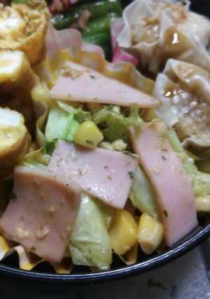 お弁当に☆キャベツハムコーンのカレー炒め-レシピのメイン写真