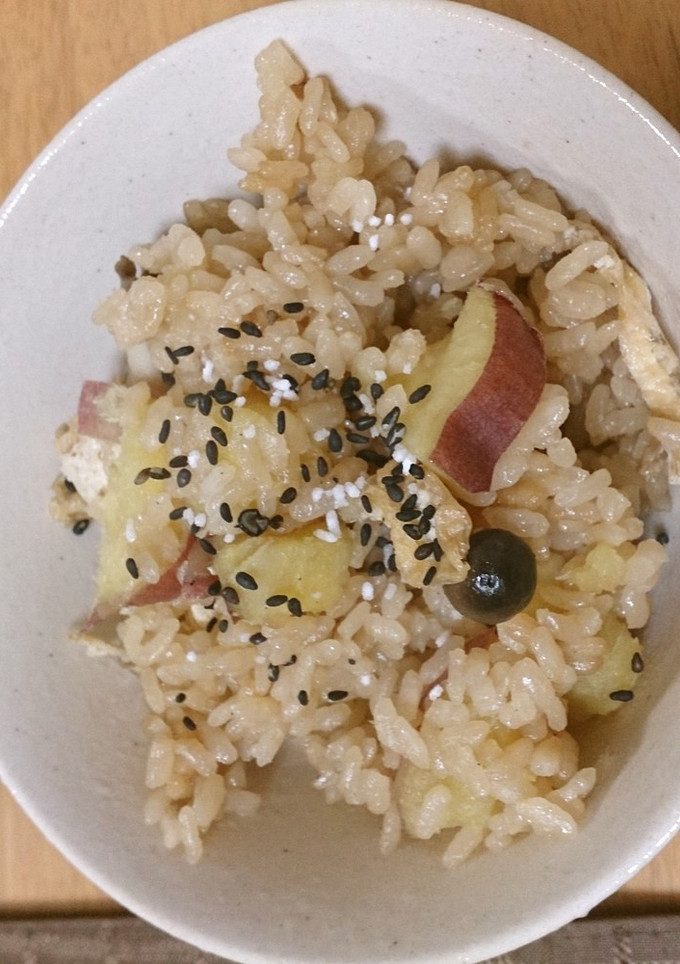 さつまいもときのこの炊き込みご飯☆-レシピのメイン写真
