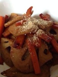 蓮根と人参のきんぴら( ´ ▽ ` )ノ-レシピのメイン写真