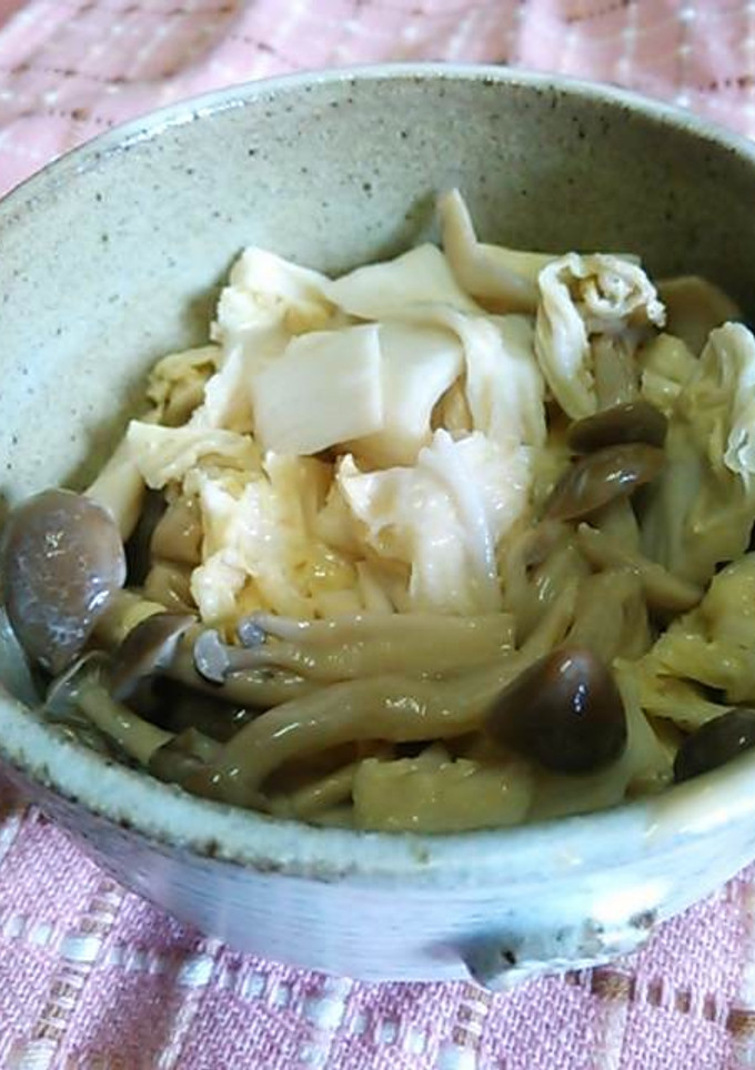 お弁当にもお手軽一品 白菜としめじにマヨ-レシピのメイン写真