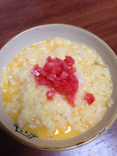 卵かけご飯*紅生姜のせただけTKG-レシピのメイン写真