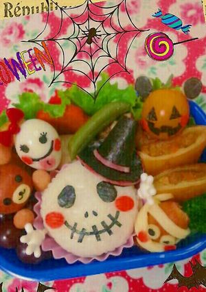 簡単！とんがり帽子のハロウィンキャラ弁-レシピのメイン写真