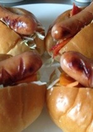 ソーセージのロールパンサンドウィッチ-レシピのメイン写真