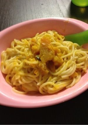 炊飯器DEかぼちゃパスタ-レシピのメイン写真