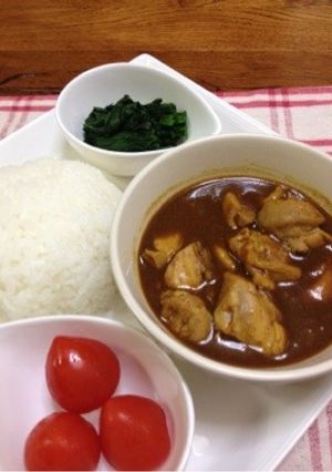 ストウブで☆トロ～リやわらかチキンカレー-レシピのメイン写真
