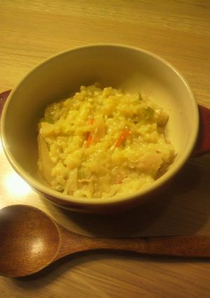 残り野菜とショウガのぽかぽかおかゆ-レシピのメイン写真