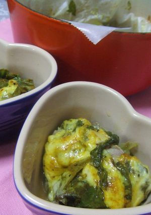 ノンオイル♪お鍋でレタスのチーズカレー蒸-レシピのメイン写真