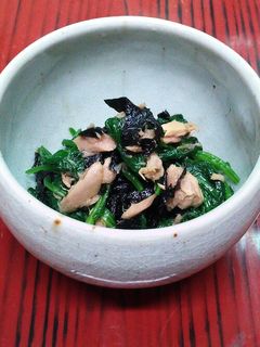 ほうれん草とツナの三杯酢あえ-レシピのメイン写真