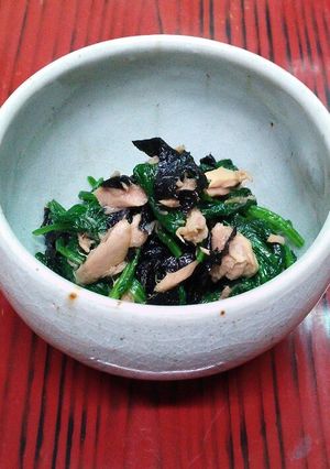 ほうれん草とツナの三杯酢あえ-レシピのメイン写真