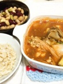 鍋だけ!納豆キムチチゲ-レシピのメイン写真