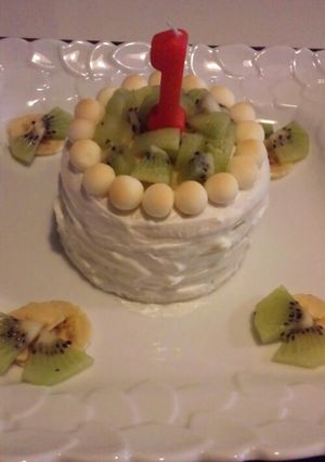 1歳お誕生日ケーキ♪-レシピのメイン写真