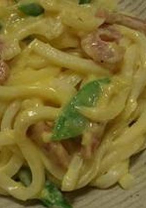 うどんのかるぼなーら-レシピのメイン写真